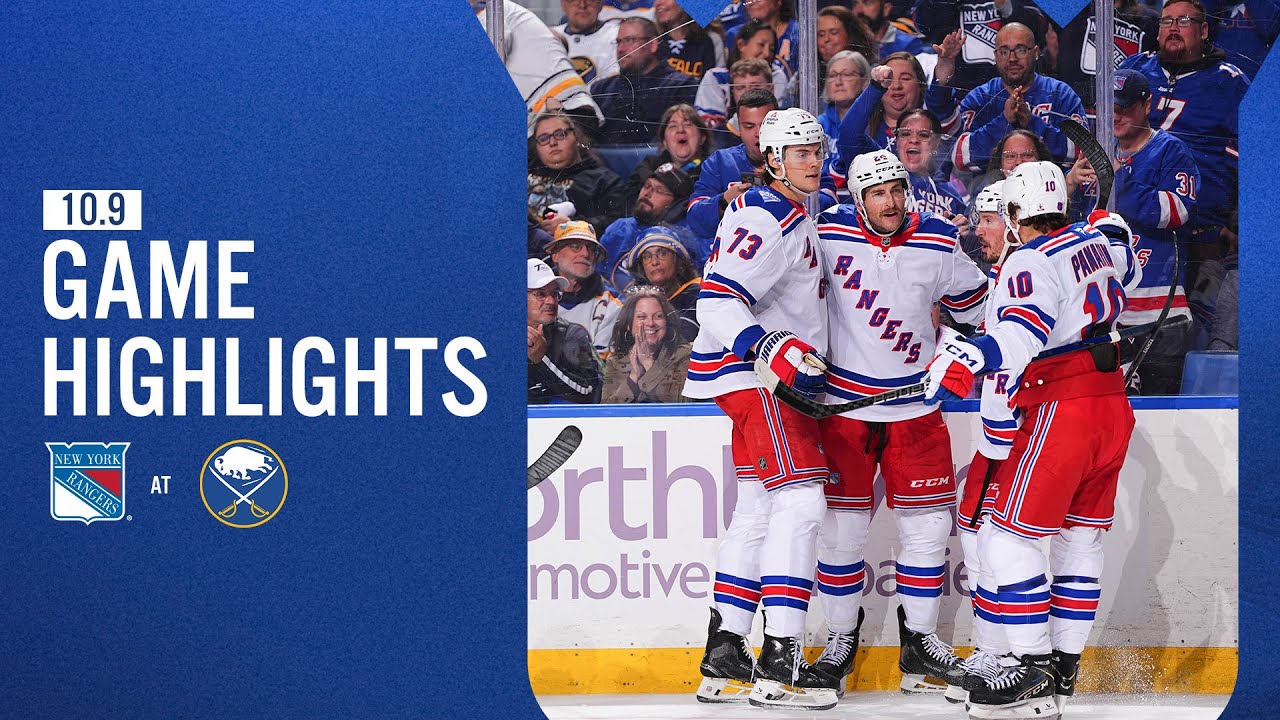 GAME HIGHLIGHTS | 2025-26: New York Rangers at Buffalo Sabres (10/9/25)