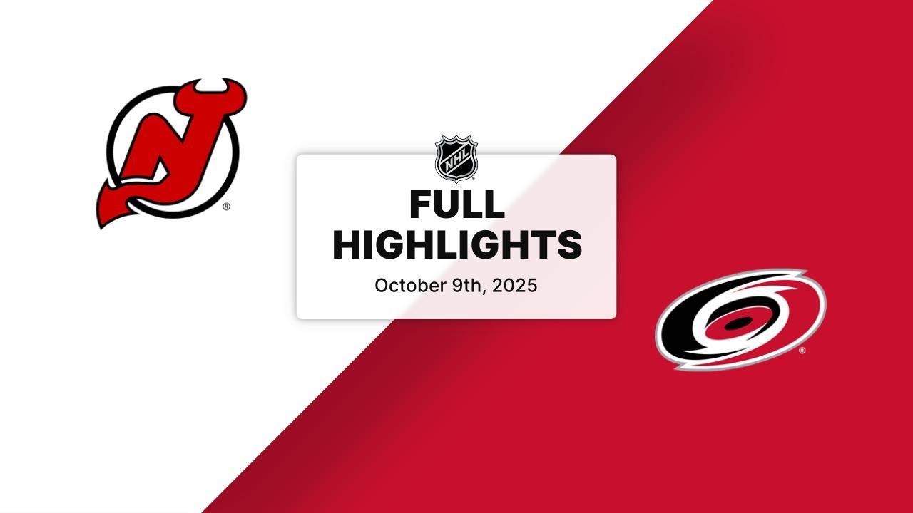 NHL Highlights | Devils vs. Hurricanes | October 09, 2025