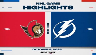 NHL Highlights | Senators vs. Lightning - October 9, 2025