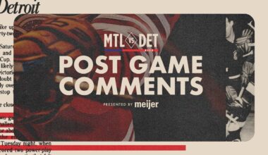 Dylan Larkin, Moritz Seider, Todd McLellan Post Game Comments vs. MTL | Oct. 9, 2025