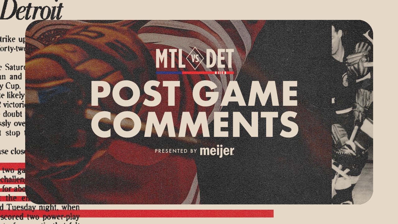 Dylan Larkin, Moritz Seider, Todd McLellan Post Game Comments vs. MTL | Oct. 9, 2025