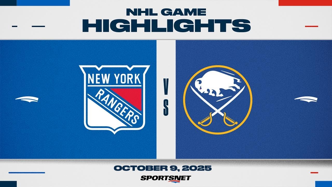 NHL Highlights | Rangers vs. Sabres - October 9, 2025
