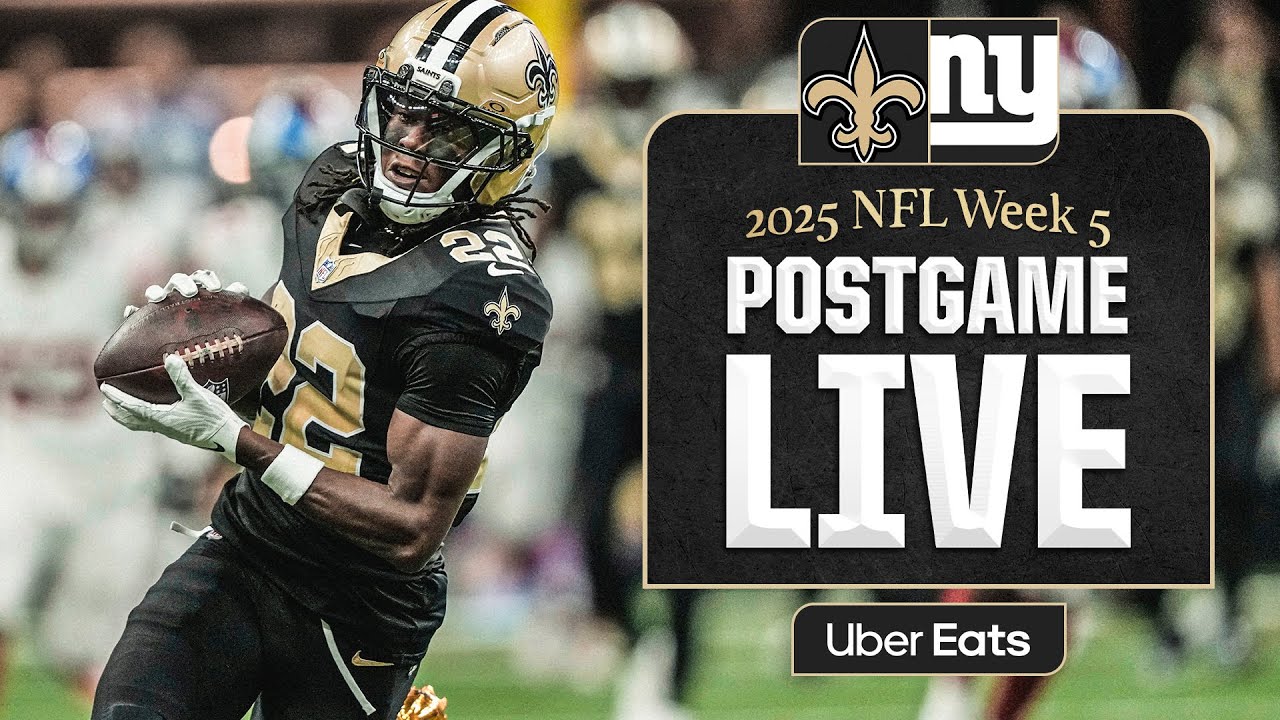 LIVE: Giants vs. Saints Postgame Show | 2025 NFL Week 5