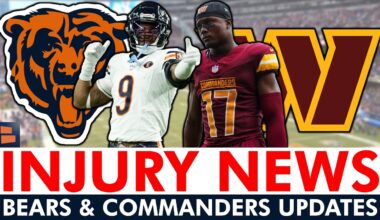 HUGE Chicago Bears & Washington Commanders Injury Updates Ft. Jaquan Brisker, Terry McLaurin + MORE