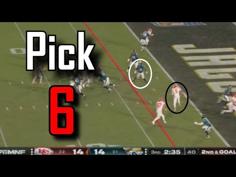 Patrick Mahomes throws a 98 yard pick-6 | Kansas City Chiefs Vs Jacksonville Jaguars