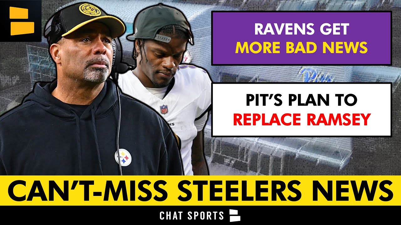 Steelers News: The Ravens Just Got MORE BAD NEWS + How PIT Plans To Replace Jalen Ramsey This Week