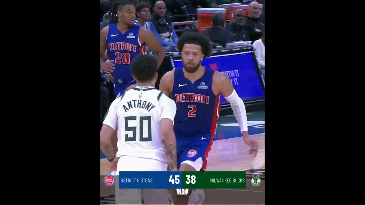 2nd Quarter Highlights | Pistons vs Bucks #nba #detroitpistons #pistons