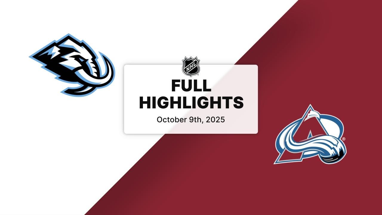 NHL Highlights | Mammoth vs. Avalanche | October 09, 2025