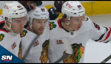 Blackhawks' Connor Bedard Wires One-Timer For First Goal Of Season
