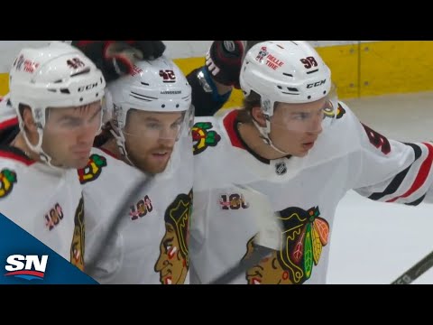 Blackhawks' Connor Bedard Wires One-Timer For First Goal Of Season