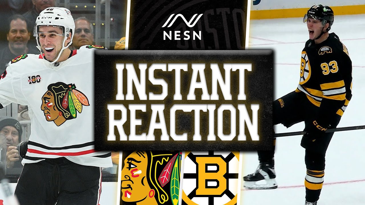 INSTANT REACTION - Bruins Secure 4-3 Overtime Win Against Blackhawks