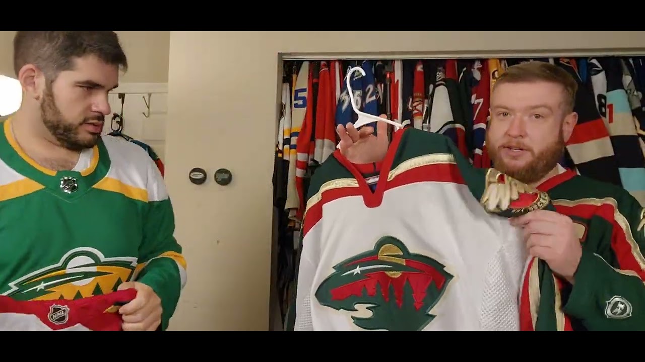 Phil unboxes the new Minnesota Wild 25th Anniversary Jersey - comparing it to the original #review