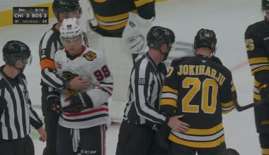 Blackhawks @ Bruins 3rd Period Scrums