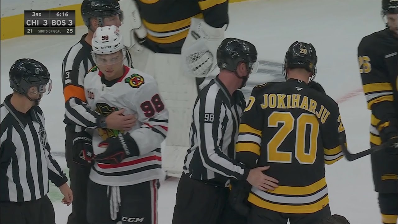 Blackhawks @ Bruins 3rd Period Scrums