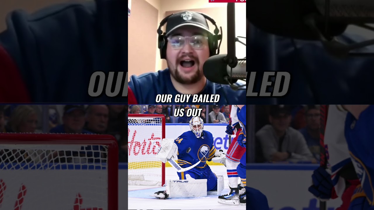 Owen Parker shares his thoughts on Alex Lyon's performance in the Sabres opener #buffalosabres #nhl