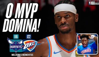SHAI ativa 'modo MVP', e OKC vence HORNETS com cesta INACREDITÁVEL - MELHORES MOMENTOS