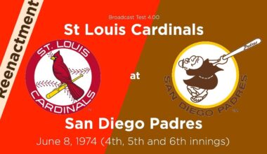 TEST AUDIO 4.0, Cardinals at Padres, June 8 1974 (innings 4, 5, 6) Radio Re-enactment