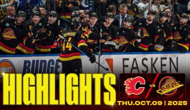 Game in 10 | Canucks vs. Flames Highlights (Oct. 9, 2025)