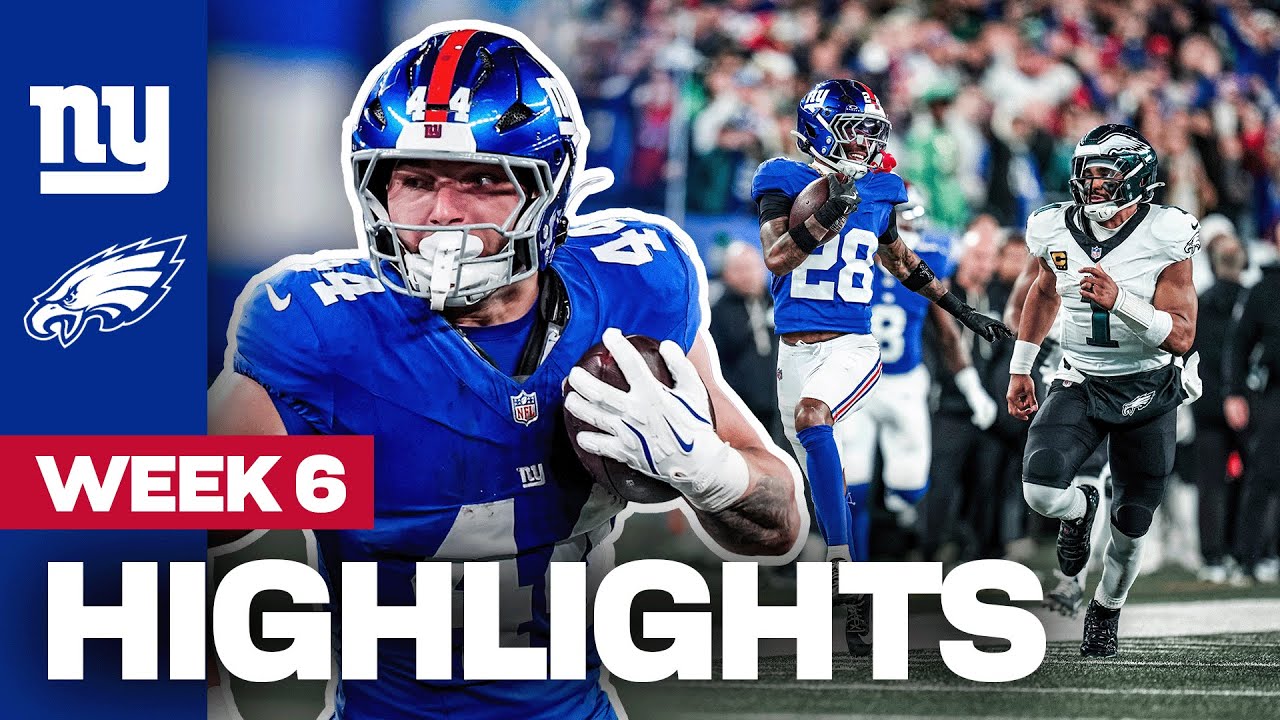 Highlights: Giants vs. Eagles | Week 6 | New York Giants