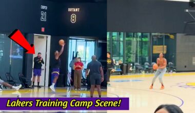 Lakers FULL Training Camp  Practice Scene with Marcus Smart & Adou Thiero on Court!