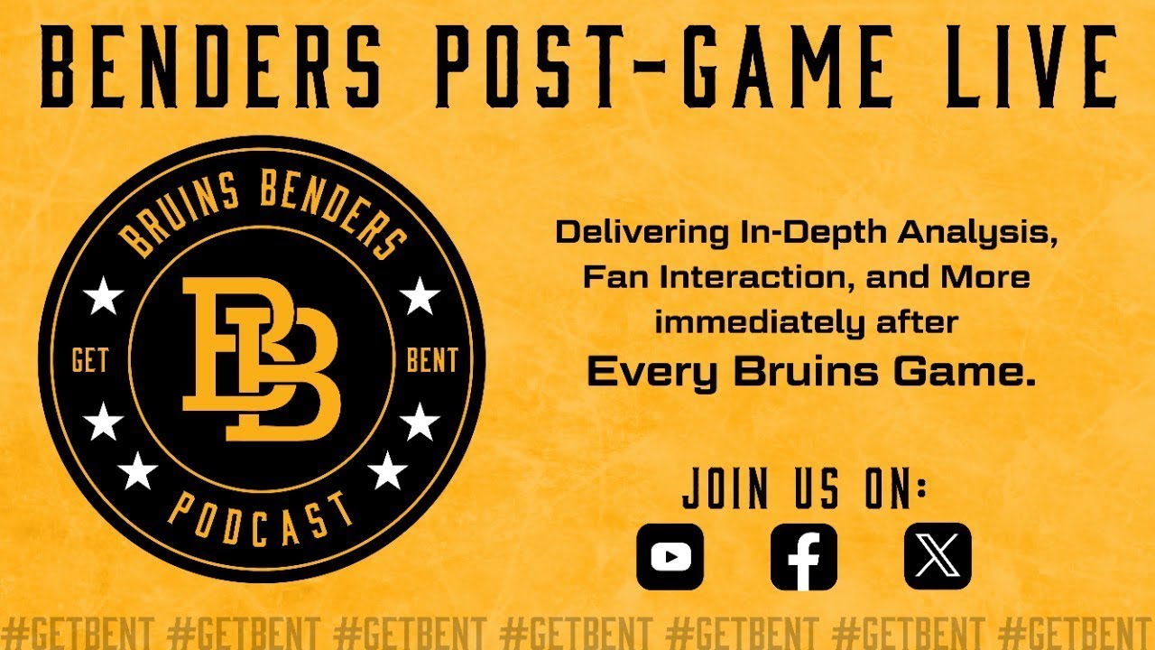 Bruins Benders Post-Game Live: 10/9/2025 vs. Chicago Blackhawks