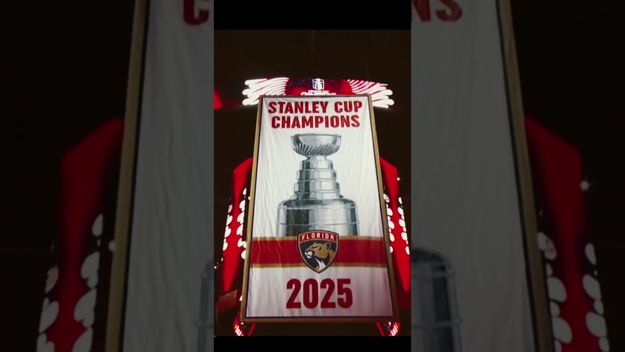 Banner raising night for the Florida Panthers, October 7th 2025 #floridapanthers