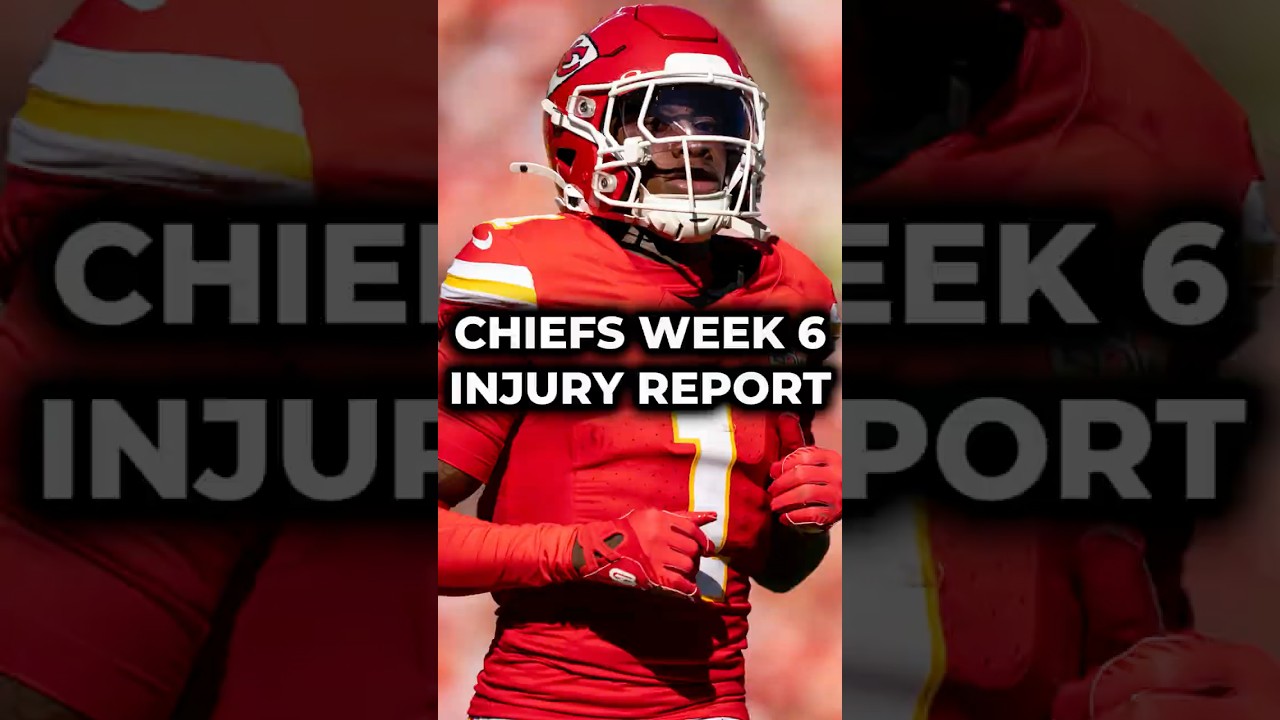 Chiefs Week 6 Injury Report vs. Detroit Lions: Xavier Worthy Injury Status #nfl #chiefs #shorts