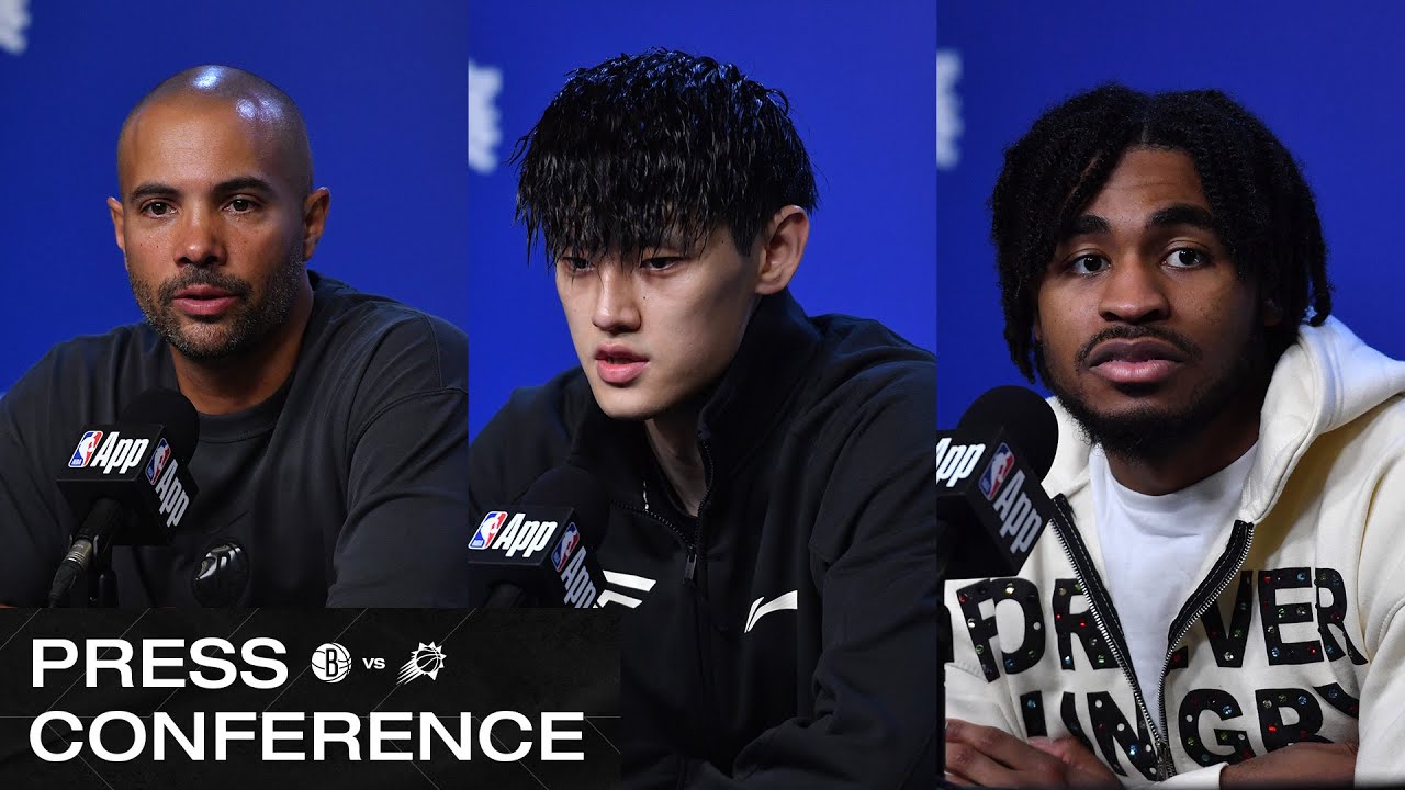 Jordi Fernández, Zeng Fanbo, and Cam Thomas Postgame Press Conferences vs Phoenix