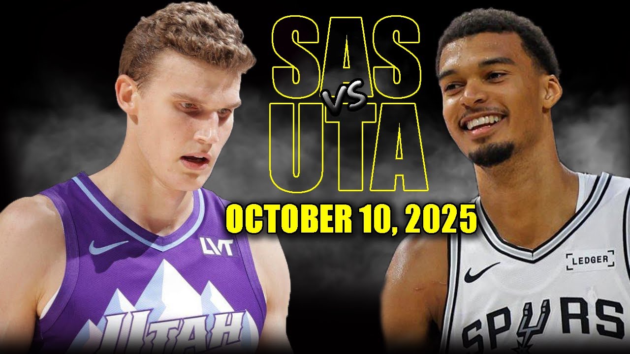 San Antonio Spurs vs Utah Jazz Full Game Highlights - October 10, 2025 | NBA Preseason