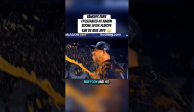 New York Yankees fans SPLASH Beer at Aaron Boone after Playoff exit vs Toronto Blue Jays 😳