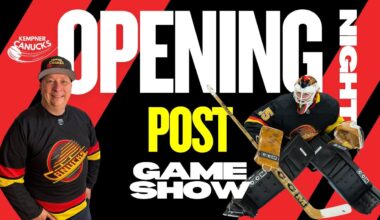 Canucks POST GAME SHOW. Opening Night vs the Flames.