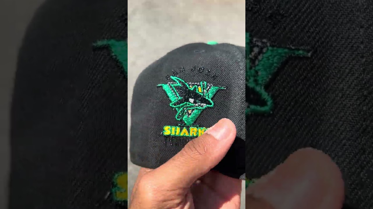 Retro San Jose Sharks Sharks Patch New Era 59Fifty Fitted Hat 🦈