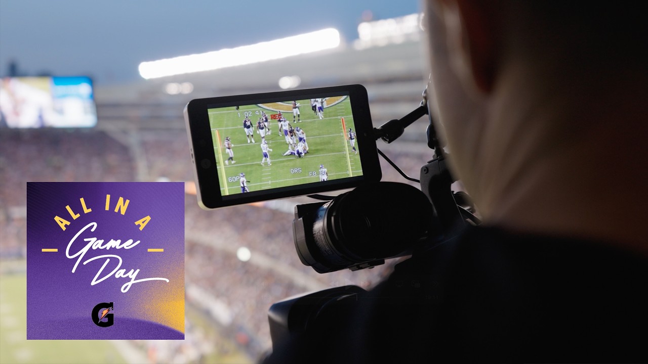 Behind-the-Scenes with NFL Football Video Staff on Gameday | Minnesota Vikings