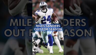 BREAKING: Miles Sanders OUT For Rest Of 2025 NFL Season #cowboys #milessanders #shorts