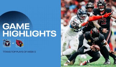Titans' Top Plays vs. Cardinals Week 5 | Game Highlights