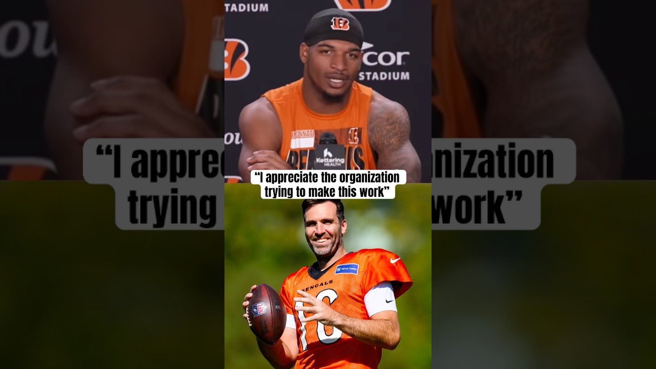 Ja’Marr Chase reacts to the Flacco trade (via @Bengals)
