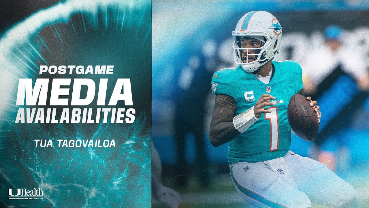 QB Tua Tagovailoa meets with the media after #MIAvsCAR | Miami Dolphins