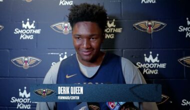 Derik Queen talks recovery process at Back to Basketball Open Practice 2025| New Orleans Pelicans