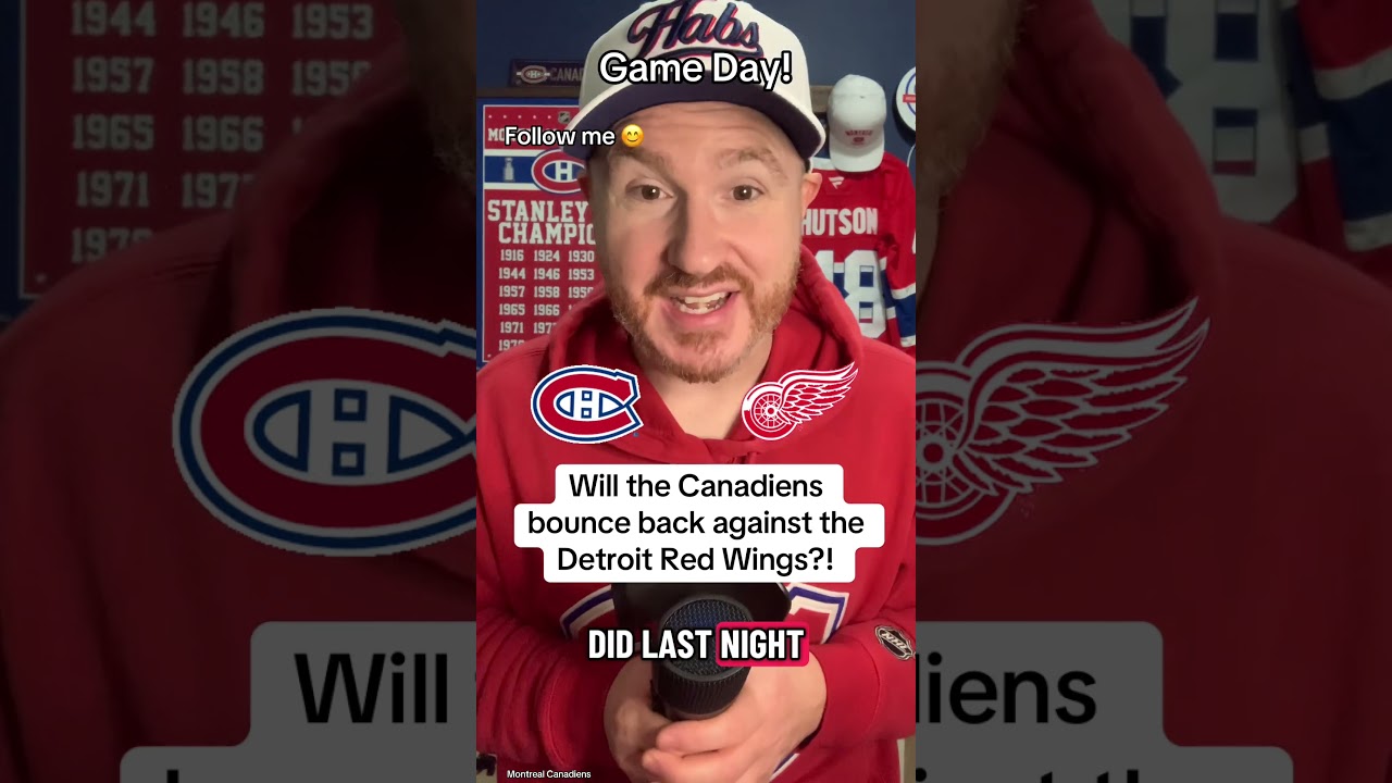 Will the Montreal Canadiens bounce back against the Detroit Red Wings?