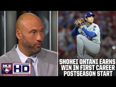 MLB NOW | Derek Jeter REACTS TO Dodgers beat Phillies in Shohei Ohtani's 1st career postseason start