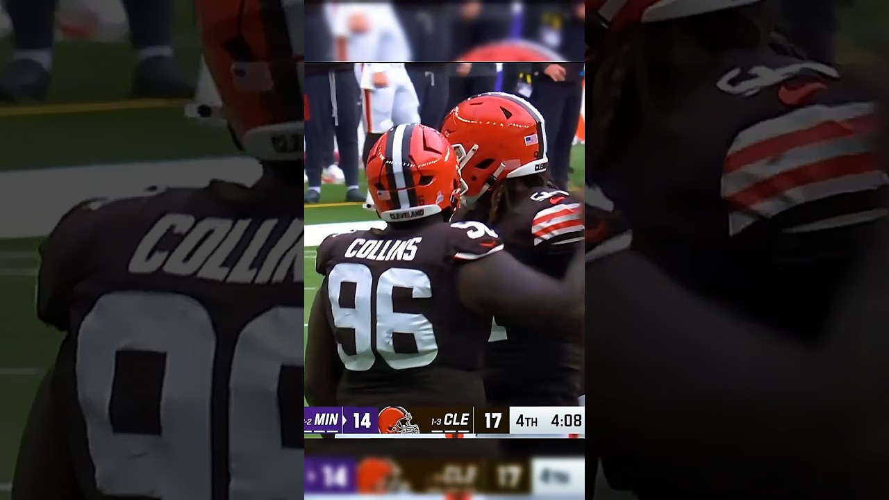 VIKINGS ⚔️ VS BROWNS 🐶 Week 5 battle! 🏈🔥 Must-see 2025 NFL Season highlights! 💪👀 #nfl #shorts