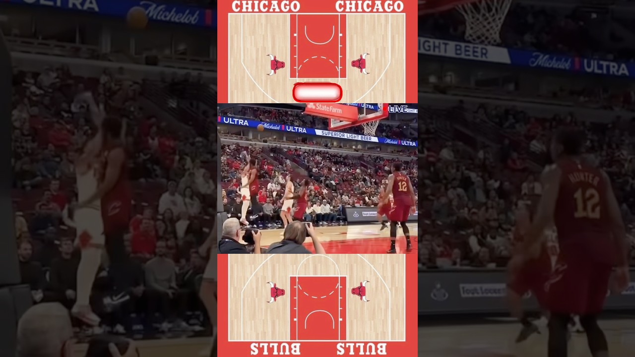 🏀Chicago Bulls Vs Cleveland Cavaliers #shorts #nba #bullsnation #bulls #chicagobulls #sports #cavs