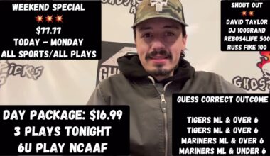 NCAAF FREE PLAY: Rutgers vs. Washington | MLB FREE PLAY: Tigers vs. Mariners | Friday 10/10/25