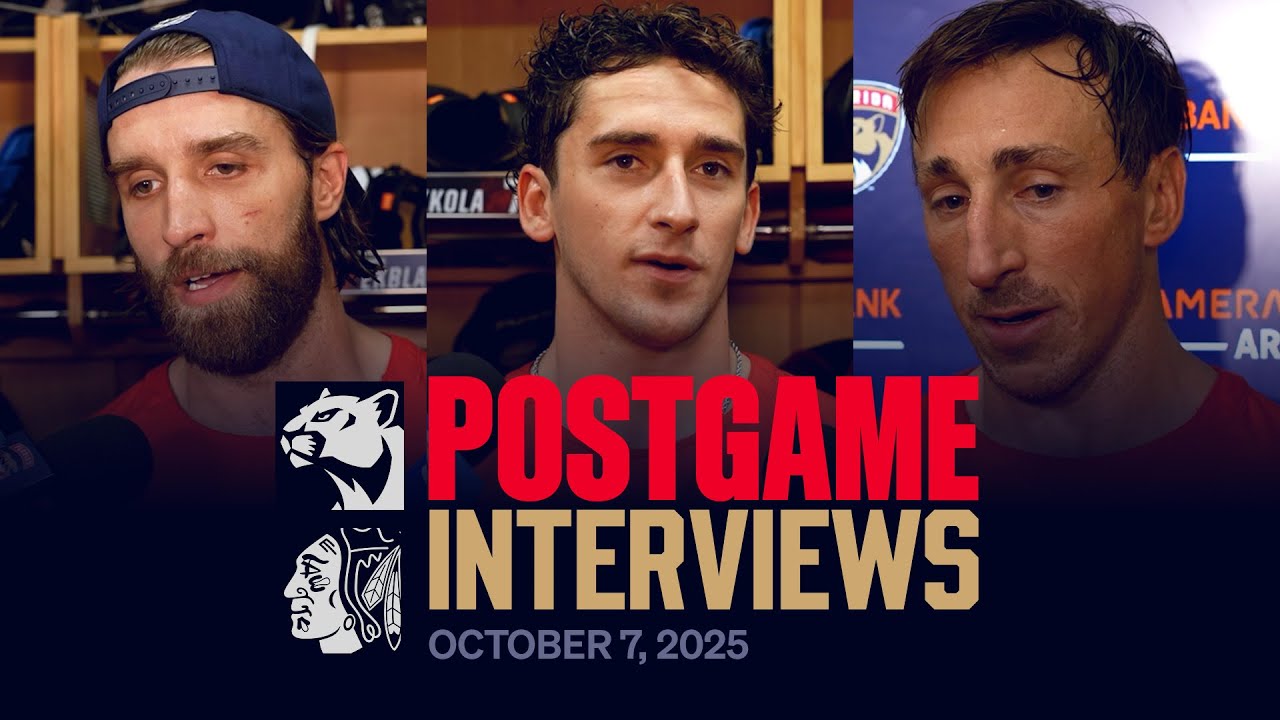 "I thought we played really well." | Ekblad, Samoskevich & Marchand 10.7.25