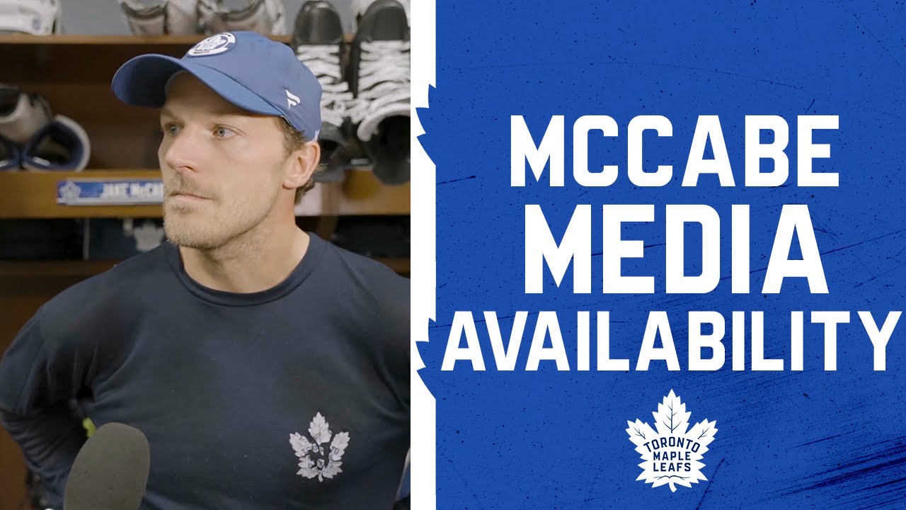 Jake McCabe | Pre Game at Detroit Red Wings | October 11, 2025