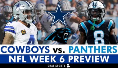 Dallas Cowboys vs. Carolina Panthers: Injury News, Matchups & Players To Watch | NFL Week 6 Preview