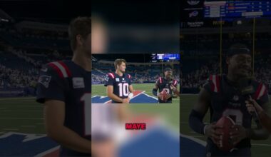 “That’s Drake Maye.” 😮‍💨 #shorts #drakemaye #stefondiggs #patriots