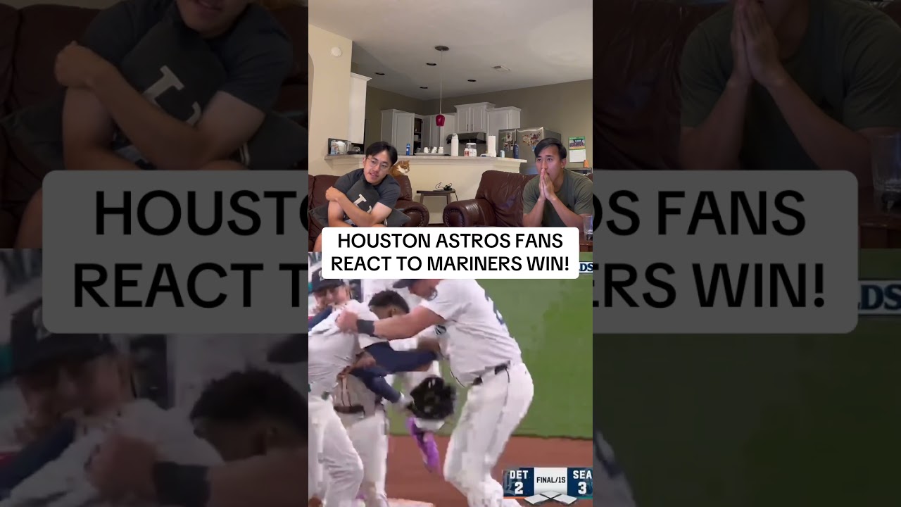 Houston Astros fans react to Seattle Mariners vs Detroit Tigers #mlbb