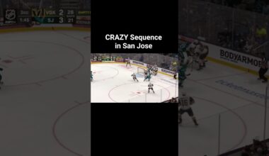 This Sharks game was chaos‼️ #vegasgoldenknights #sanjosesharks