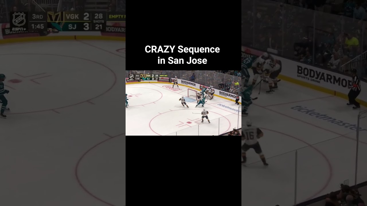 This Sharks game was chaos‼️ #vegasgoldenknights #sanjosesharks